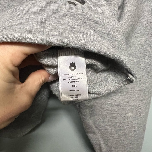 Spiritual Gangster Crop Pullover Sweatshirt Lounge Gym Workout XS oversized - Picture 3 of 4